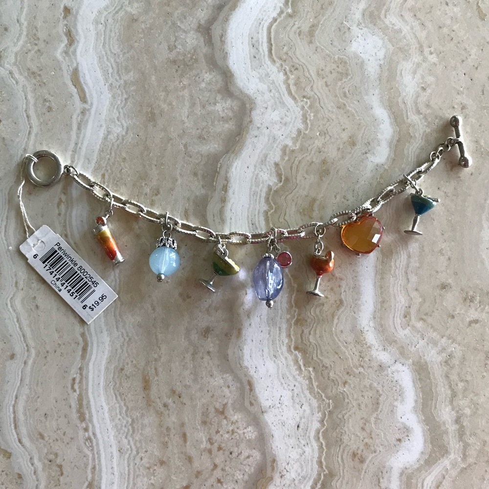 1990’S NWT PERIWINKLE BY BARLOW PARTY CHARM BRACELET
